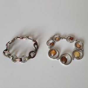 Lia Sophia "Alex" mother of pearl bracelet Bundle of 2